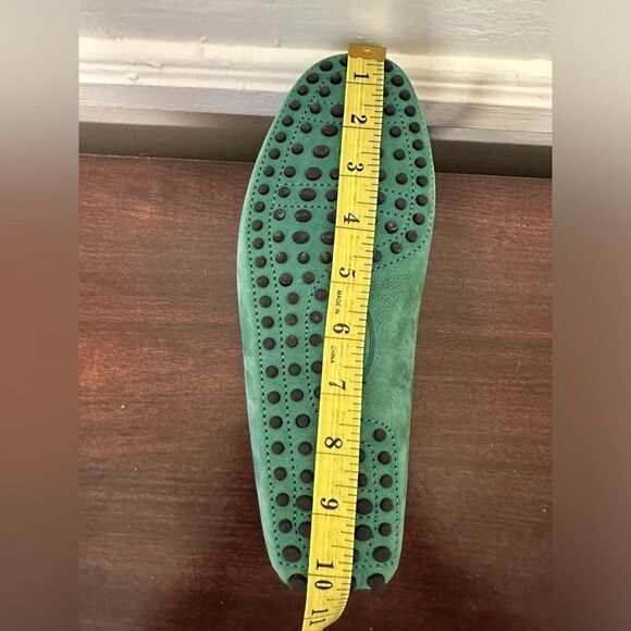 TOD’S laccetto Green Suede Men's driving slip-on Loafers size US 5,5, EU38 new - Picture 12 of 12